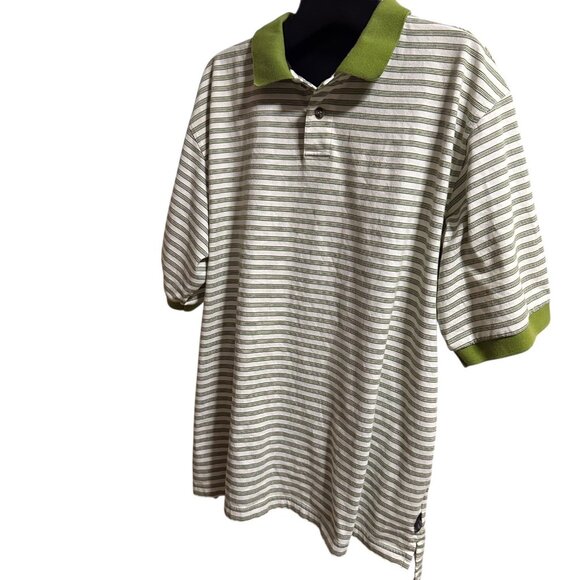 Adidas Climalite Men’s Large Golf Polo Shirt Vintage 2002 Striped - Picture 3 of 12